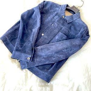 Impossibly cool suede trucker jacket by Berluti.